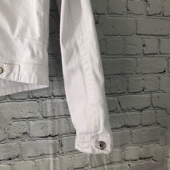 Energe White Denim Jean Jacket S - Picture 5 of 7